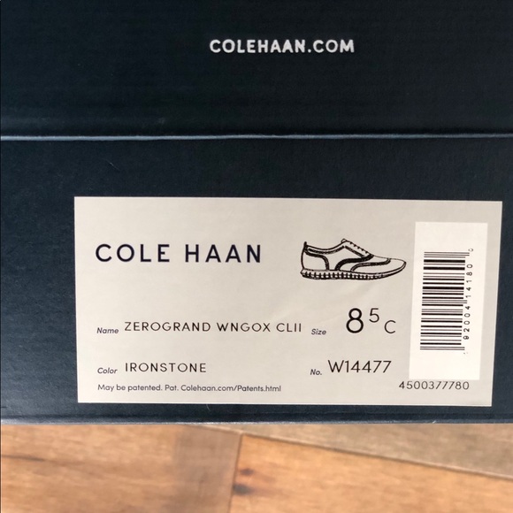 Cole Haan Zero Grand wingtip oxford in Ironstone - Picture 7 of 8